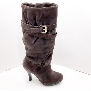 {Michael Kors} Grey Kincade Slouch High Heel Boots